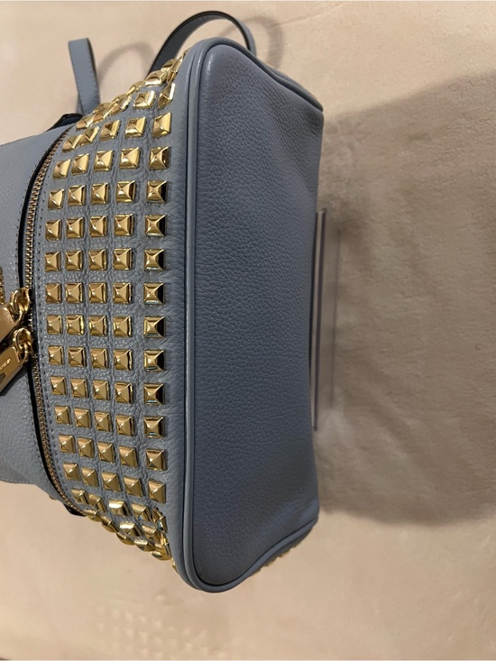 ? MICHAEL Michael Kors\' Pale Blue Leather Backpack Gold Studs
RHEA Zip? main image 7